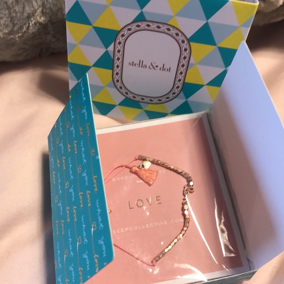 NWT Stella & Dot Pink Love Bracelet - Picture 4 of 4